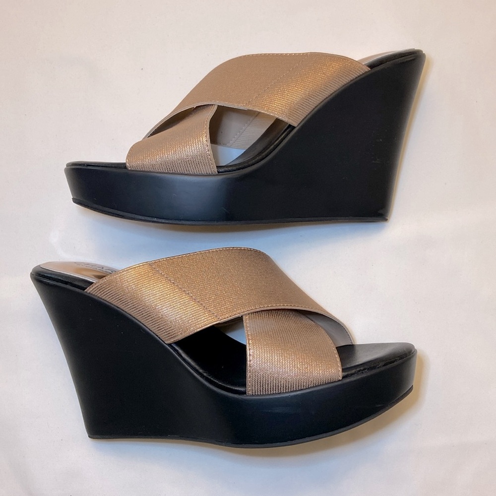 Charles by Charles David rose gold wedge heel 8.5M